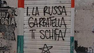 Roma: aparecen mensajes contra el presidente del Senado italiano