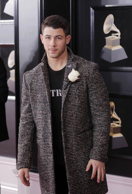Nick Jonas en el Grammy 2018. (Foto: Agencias)