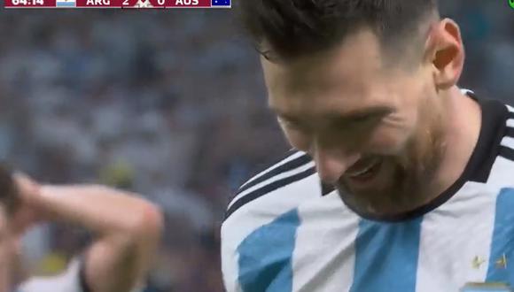 Tras sacarse a 4 rivales: Lionel Messi no pudo anotar el tercero para Argentina | VIDEO. (Foto: DirecTV)