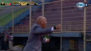 Mosquera y su eufórica celebración por gol de Wilstermann