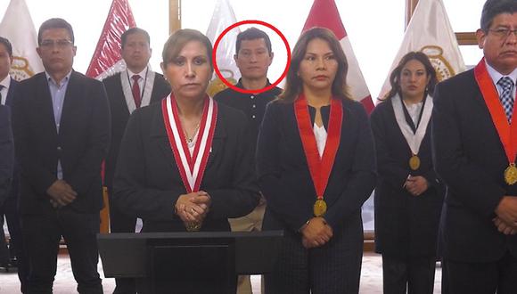 Harvey Colchado apareció en video de pronunciamiento de Patricia Benavides. (Foto: Ministerio Público / Captura)