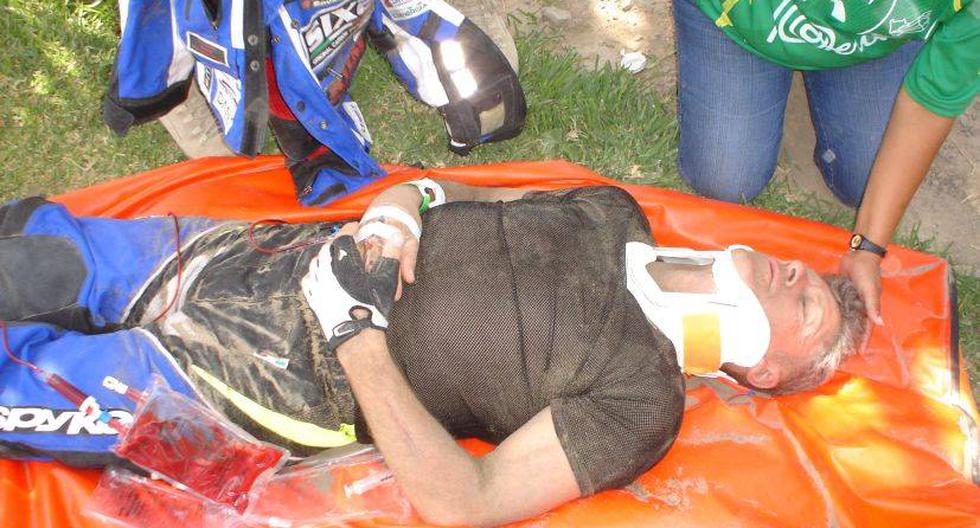 Franco Panigalli tras el accidente. (Foto: RPP Noticias)