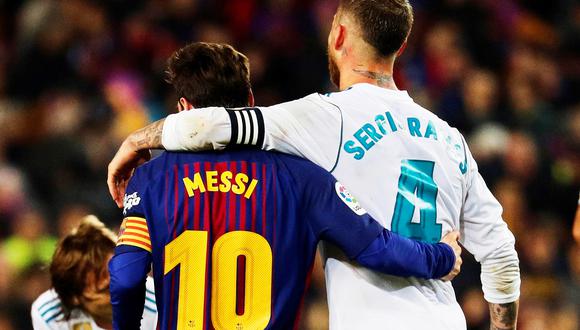 Pese a su rivalidad dentro de la cancha, Sergio Ramos mostró su admiración por Messi. (Foto: .football-espana.net)