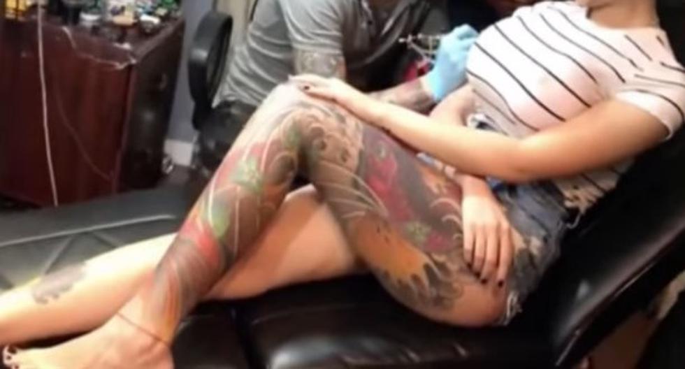 Tatuador quedó en shock. (Foto: captura YouTube)
