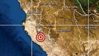Ica: sismo de magnitud 4.1 se reportó en Palpa, señala IGP