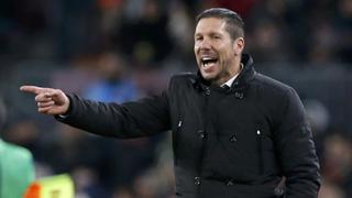 Diego Simeone analizó la derrota del Atlético ante Barcelona