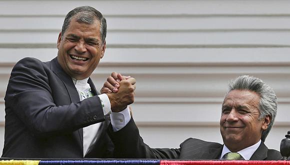 Se trata de uno de los &uacute;ltimo actos como presidente de Rafael Correa, quien dejar&aacute; el poder en mayo, cuando asuma Len&iacute;n Moreno.  (Foto: AP)