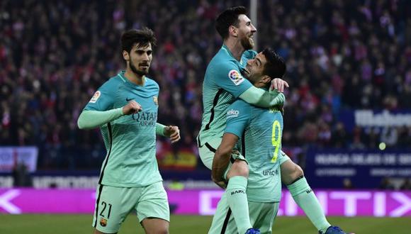 Barcelona venció 2-1 al Atlético y lidera la Liga Santander