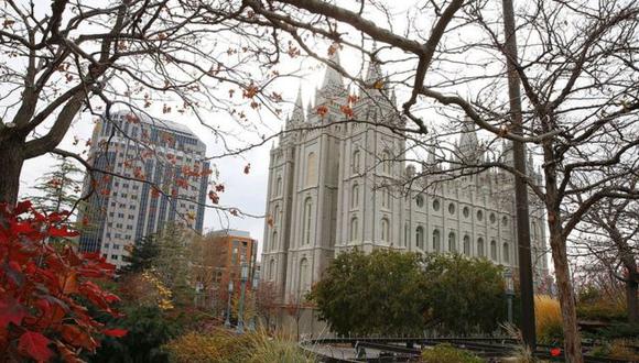 La sede principal de la Iglesia de Jesucristo de los Santos de los Últimos Días está en Salt Lake City, en el estado de Utah, EE.UU.