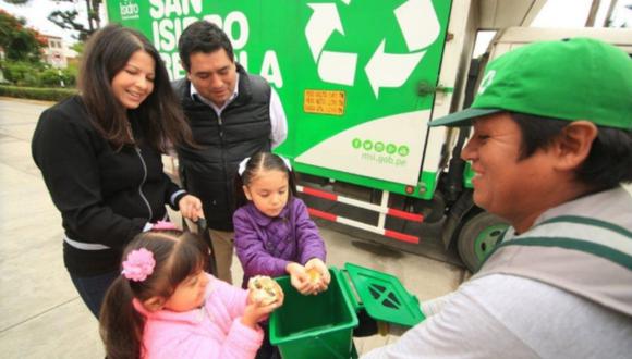 Municipalidad de San Isidro lanza plan piloto para reciclaje. (Foto: Difusión)