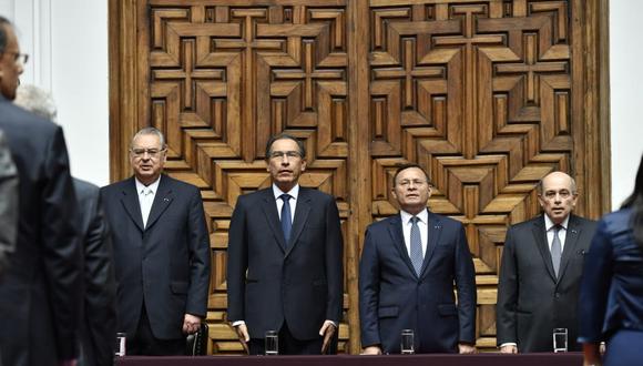 El presidente participó de la clausura de nuevos diplomáticos esta tarde. (Foto: Cancillería Perú)