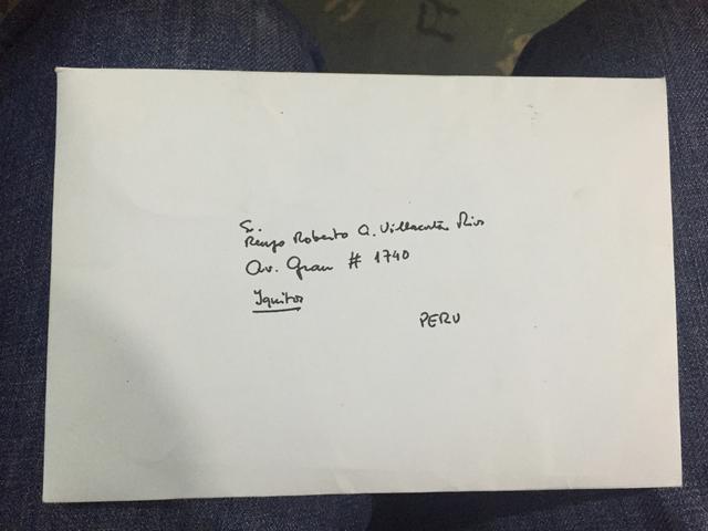 Esta es la carta que el papa Francisco envió como respuesta a Roberto. (Foto: Daniel Carbajal)
