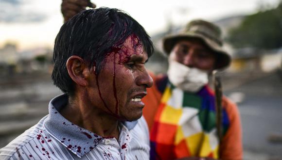 Durante la gestión de Jeanine Añez se registraron dos hechos graves: el 15 de noviembre en la localidad de Sacaba y cuatro días después en la planta de gas de Senkata, en la ciudad de El Alto. (Foto: Ronaldo Schemidt / AFP / Archivo)