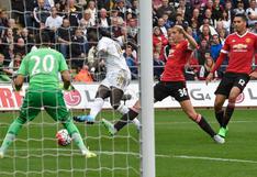 Premier League: Swansea City venció 2-1 al Manchester United 