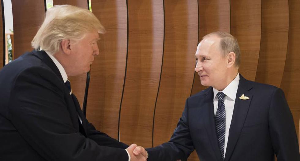 Los presidentes Vladimir Putin y Donald Trump, de Rusia y USA respectivamente, conversaron por teléfono este domingo. (Foto: Getty Images)