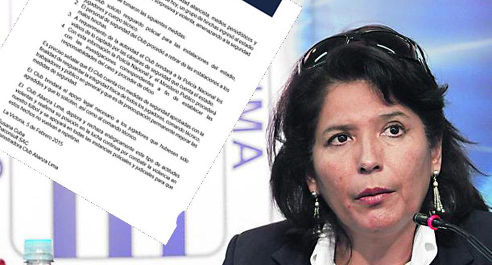 Alianza Lima: Susana Cuba emite comunicado. (Foto: Producción)