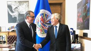 Presidente del Congreso se reunió con secretario general de la OEA
