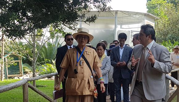 La princesa Maha Chakri Sirindhorn, hija del rey de Tailandia, Bhumibol Adulyadej, visitó por primera vez el Perú (Foto Parque de las Leyendas).