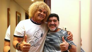 El emotivo encuentro entre Diego Maradona y Valderrama