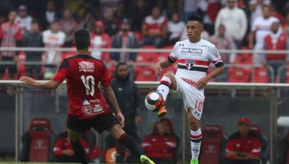 Con gol de Christian Cueva: Sao Paulo igualó 1-1 ante Ituano