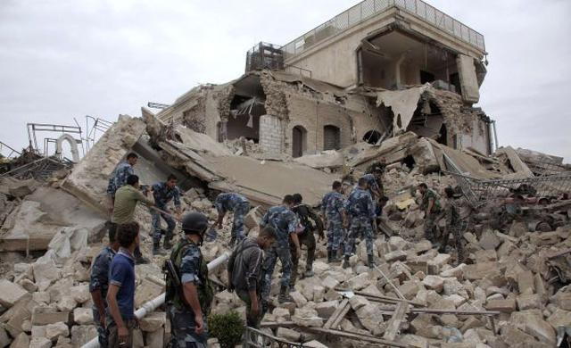 Insurgentes sirios dinamitaron lujoso hotel en Alepo - 1