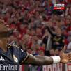 Vinícius abre el marcador a favor de Real Madrid vs. Bayern Múnich por la primera semifinal de la Champions League. (Foto: ESPN)