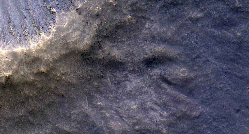 Impact eyecta en Marte. (Foto: NASA)