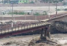 Lluvias en Perú: Chaclacayo aislado por colapso de puente peatonal