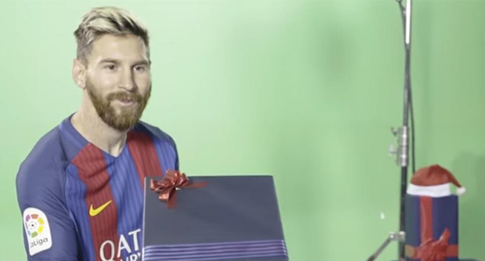 Lionel Messi, Neymar y demás jugadores del FC Barcelona protagonizaron un divertido video adelantando la celebración de la Navidad. (Foto: Captura - YouTube)