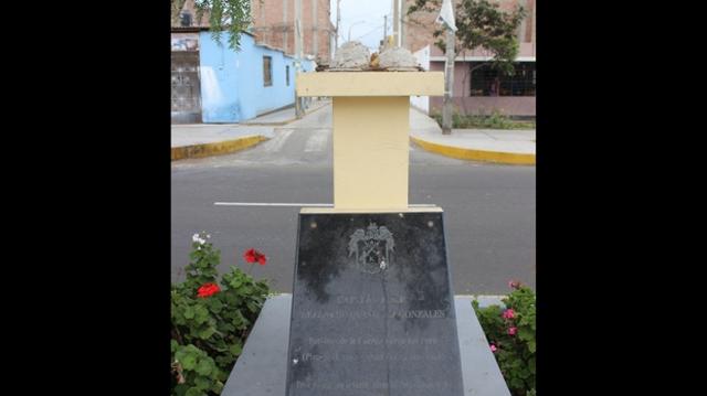 Robaron busto del héroe José Abelardo Quiñones en Trujillo - 2