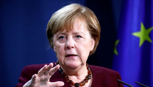 La canciller alemana, Angela Merkel, advirtió a sus compatriotas que se vayan preparando para asumir unas medidas más duras para prevenir el coronavirus covid 19. (HANNIBAL HANSCHKE / POOL / AFP).