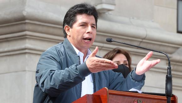 Pedro Castillo pronunció un discurso desde Puno este miércoles. Foto: Presidencia