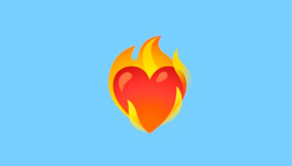 ¿Sabes realmente lo que significa el emoji del corazón en llamas en WhatsApp? Aquí te lo contamos. (Foto: Emojipedia)