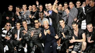 Giorgio Armani en la Semana de la Moda Masculina de Milán