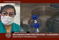 Coronavirus en Perú: recomendaciones para racionar el agua durante la cuarentena