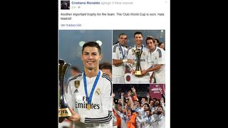Cristiano Ronaldo celebró Mundial de Clubes en su Facebook