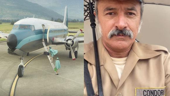 Carlos Alcántara aparece en el quinto episodio de "Secuestro del vuelo 601". (Netflix/Instagram)