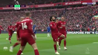 Liverpool vs. Chelsea: el golazo de media distancia de Salah para el 2-0 | VIDEO