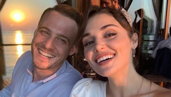 Kerem Bürsin y Hande Erçel se conocieron en las grabaciones de "Love Is in the Air", la telenovela turca que es un éxito internacional (Foto: Kerem Bürsin / Instagram)