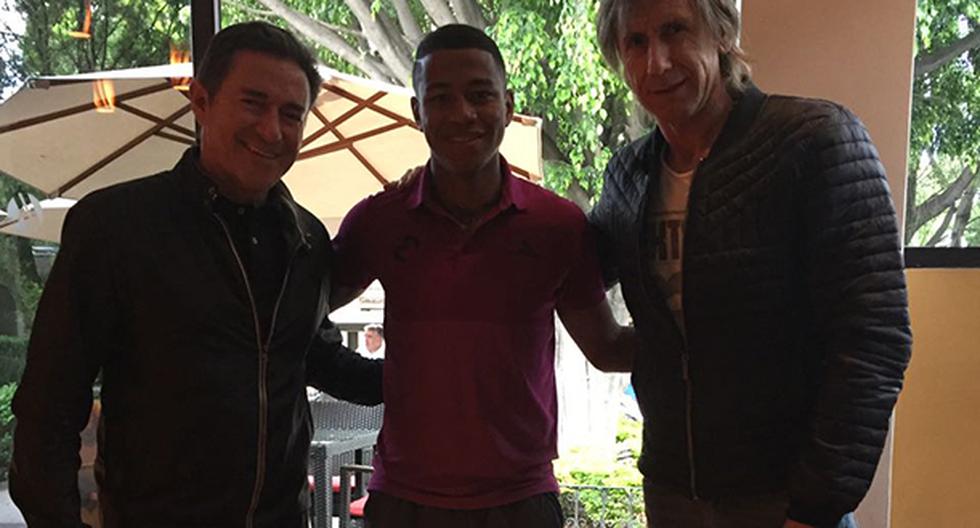 Ricardo Gareca se reunió con Andy Polo y cerró su gira por México. (Foto: FPF)
