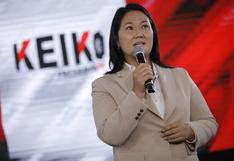Keiko Fujimori: El 75% de los aportes registrados por Fuerza Popular se relacionan a las impugnaciones a resultados electorales