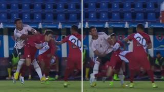 Juan Pablo Goicochea es agredido durante el Perú vs. México Sub 20 | VIDEO