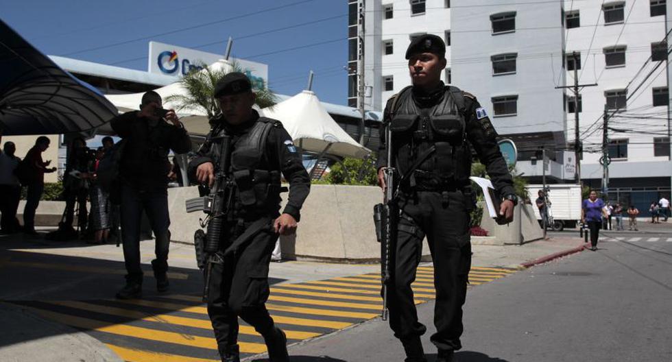 Policías en Ciudad de Guatemala. (Foto: EFE)