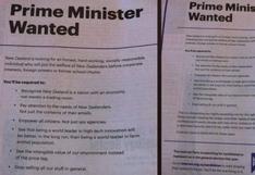 Partido busca premier a través de un aviso en el diario