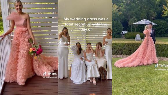 Video viral | Es criticada por vestir de rosado en su boda y sus invitados  de blanco: “parece un traje de graduación” | TikTok | Estados Unidos | nnda  nnrt | VIRALES | MAG.