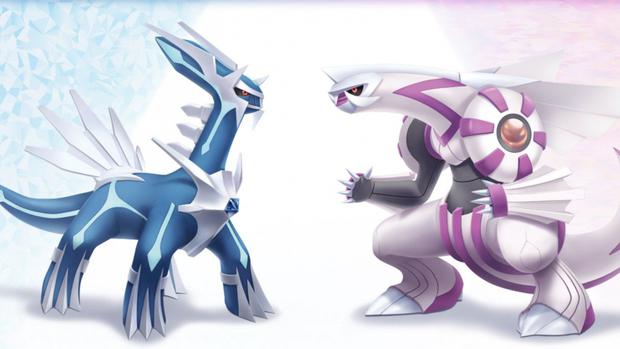 Dialga y Palkia representan Pokémon Diamante y Perla respectivamente. (Foto: ILCA/Nintendo)