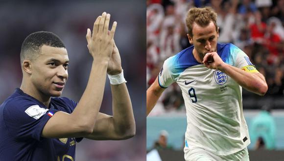 Inglaterra y Francia se enfrentarán por los cuartos de final del Mundial de Qatar 2022. Foto: EFE/AFP.
