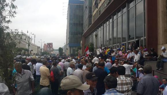Fonavistas protestaron frente al Ministerio Público