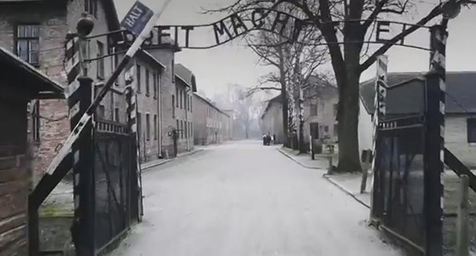 Dron filmó duras imágenes del campo de exterminio nazi Auschwitz. (Foto: Captura)