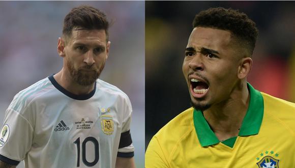 Lionel Messi contra Gabriel Jesus, uno de los duelos goleadores más atractivos de la llave por semifinales. (Foto: AFP)